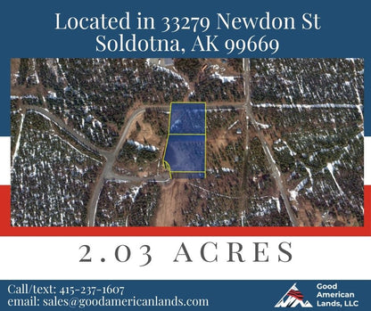 🌲2.03 Acres Stunning Lot with Dry Cabin in  Soldotna, AK🌲
