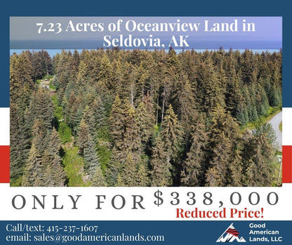 🌲7.23 Acres of Oceanview Land in  Seldovia, AK🌲