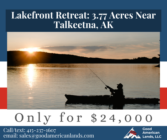 Lakefront Retreat - 3.77 Acres in Talkeetna